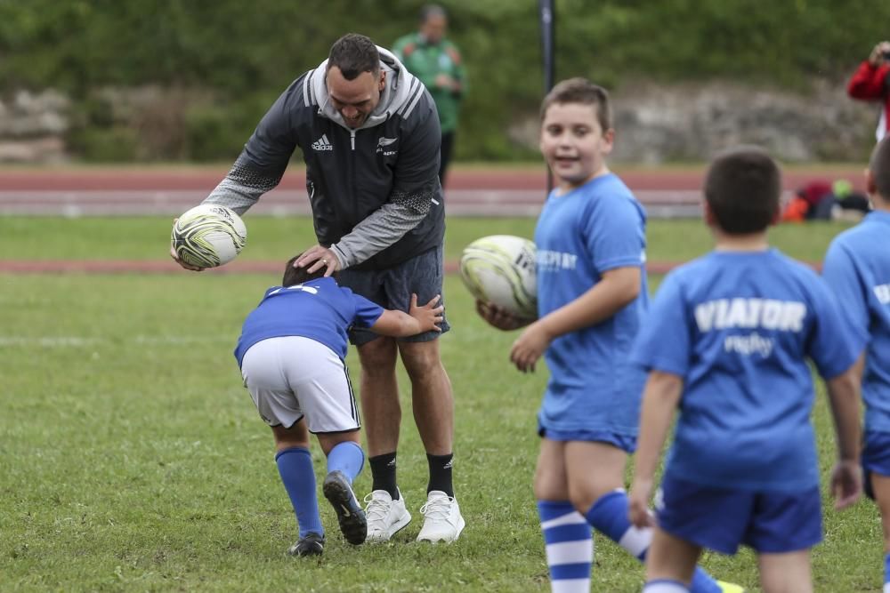 Entrenamiento de los All Blacks en San Lázaro