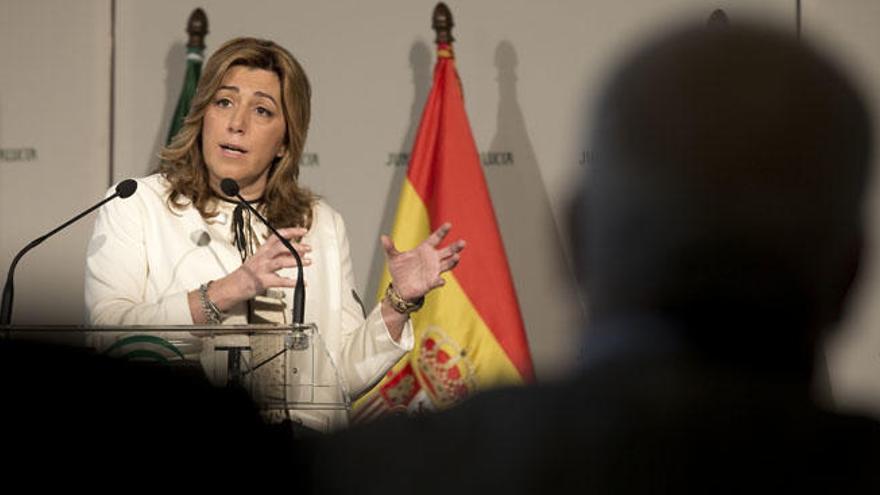 Susana Díaz, en la presentación del plan.