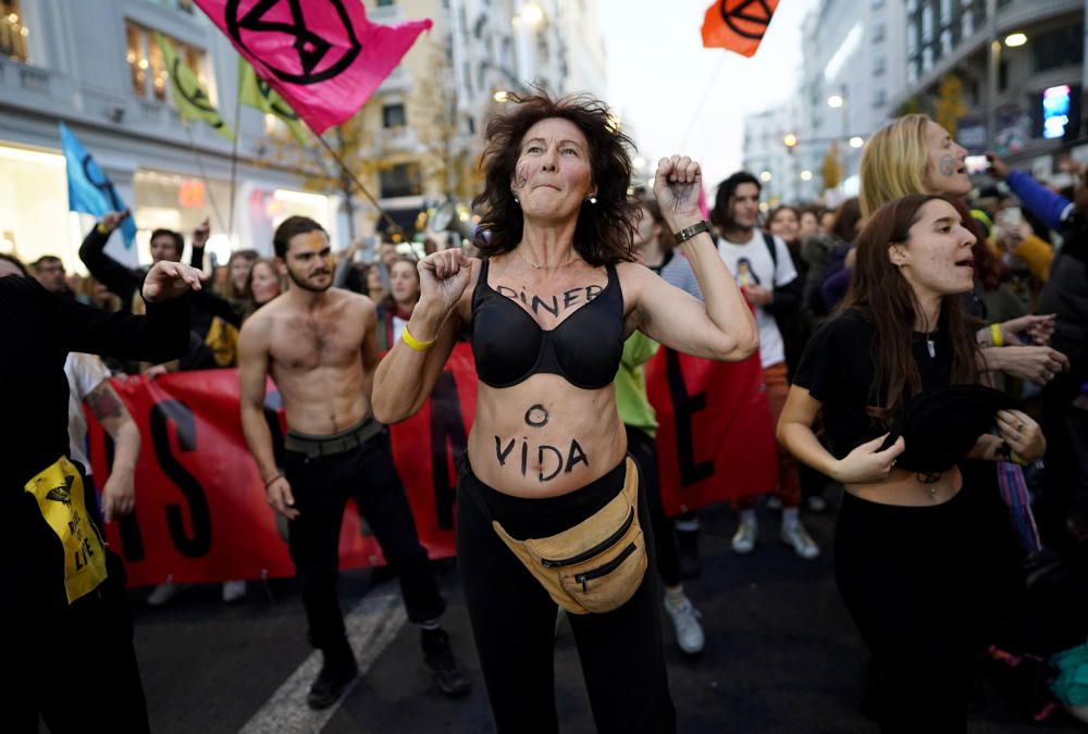 Protesta en Madrid contra el cambio climático