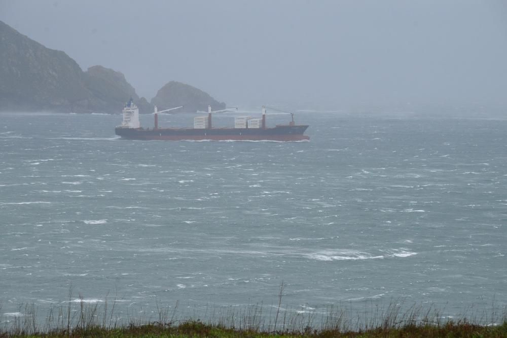 Los efectos de la borrasca Elsa en Galicia