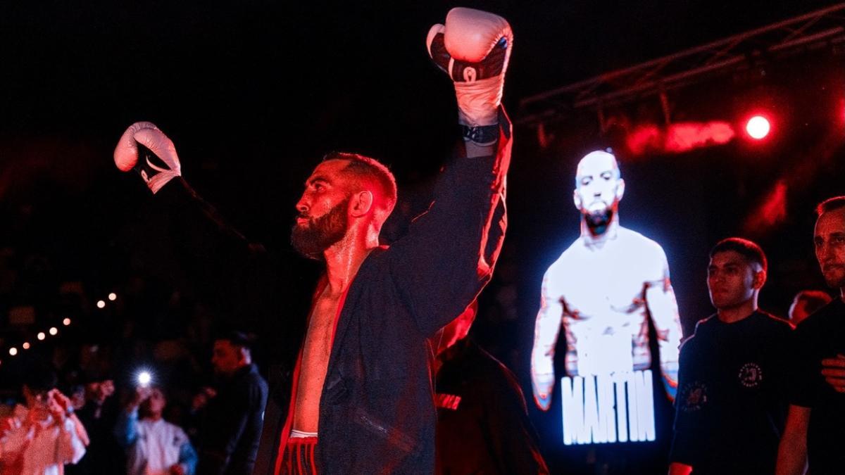 Sandor Martín, tras ganar a Kurylenko en Bilbao