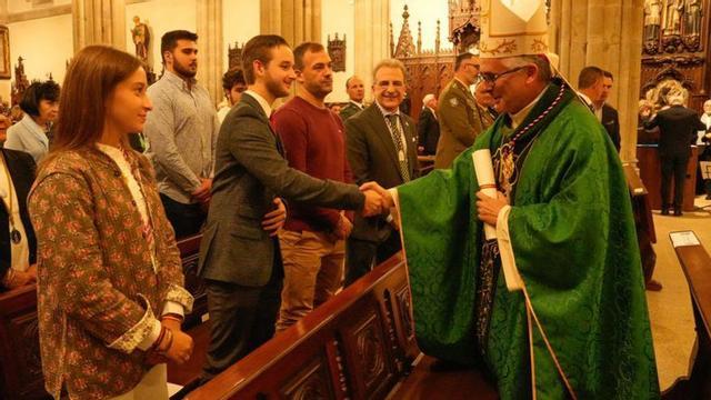 Valín, presidente de honor de la Cofradía del Silencio | A. IRAGO