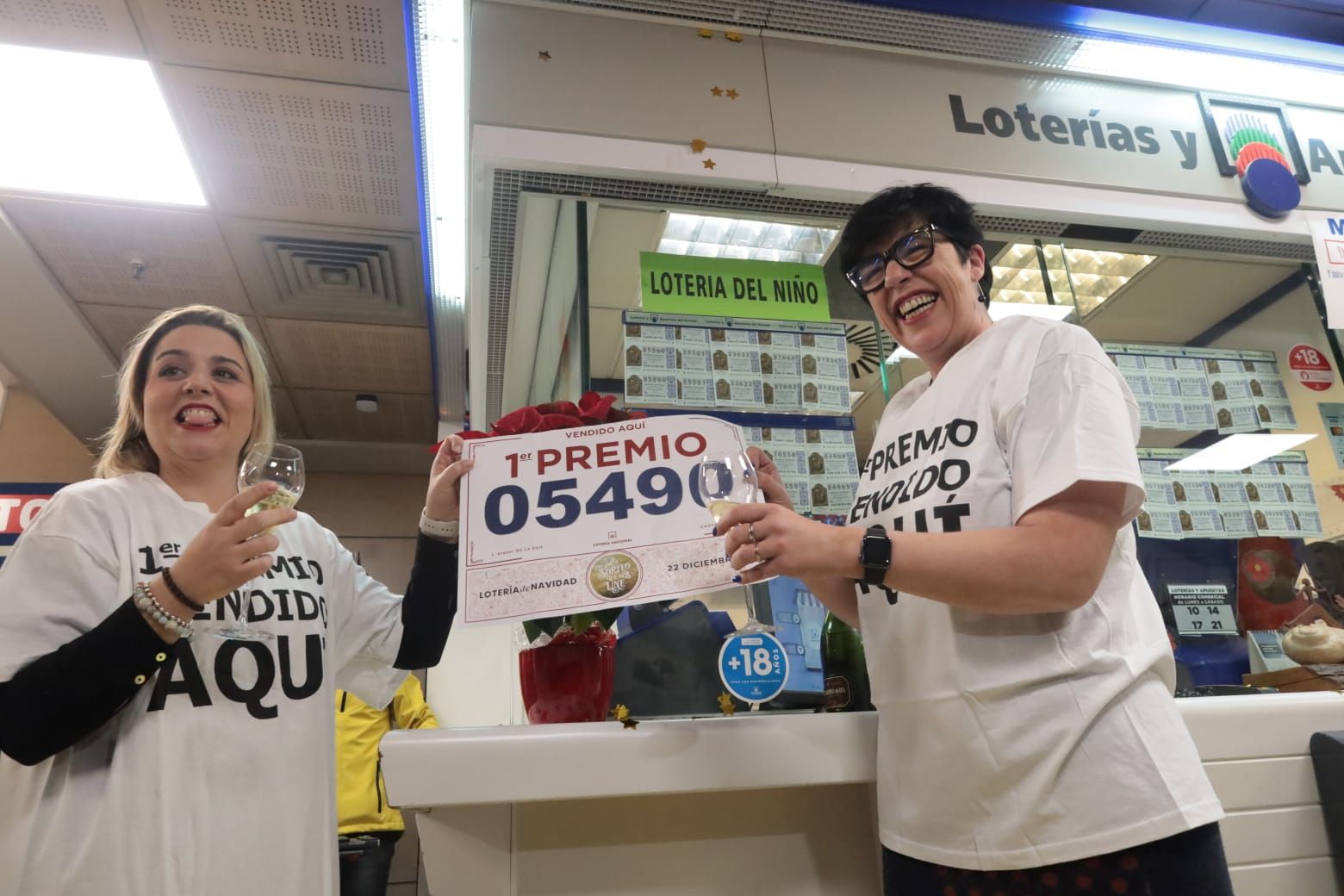 Las imágenes de la alegría que deja el Gordo en Castelló