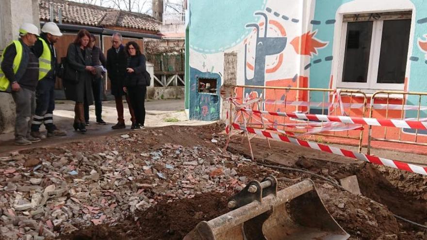 Visita de l&#039;alcaldessa a la zona d&#039;obres.