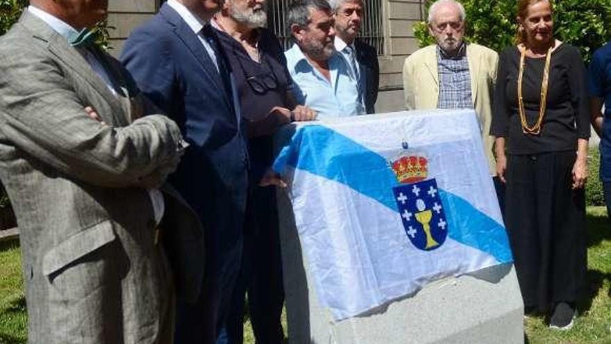 Un momento do acto celebrado onte en Ponevedra. // Rafa Vázquez