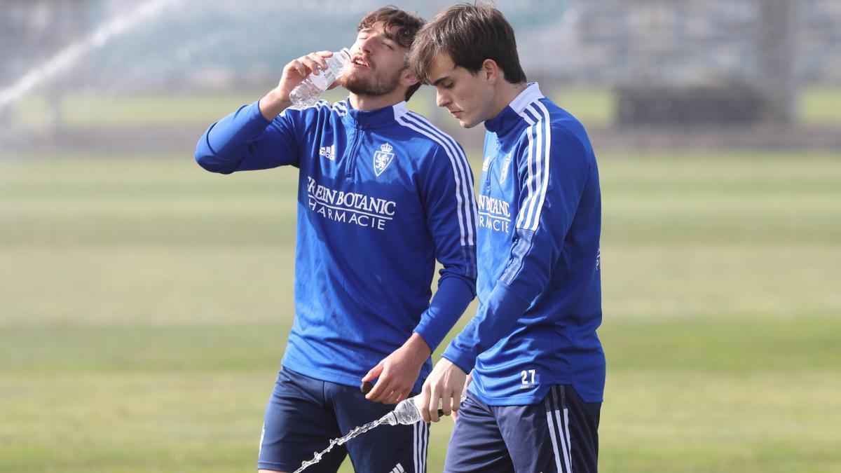 Francho, junto a Ángel López en una sesión.