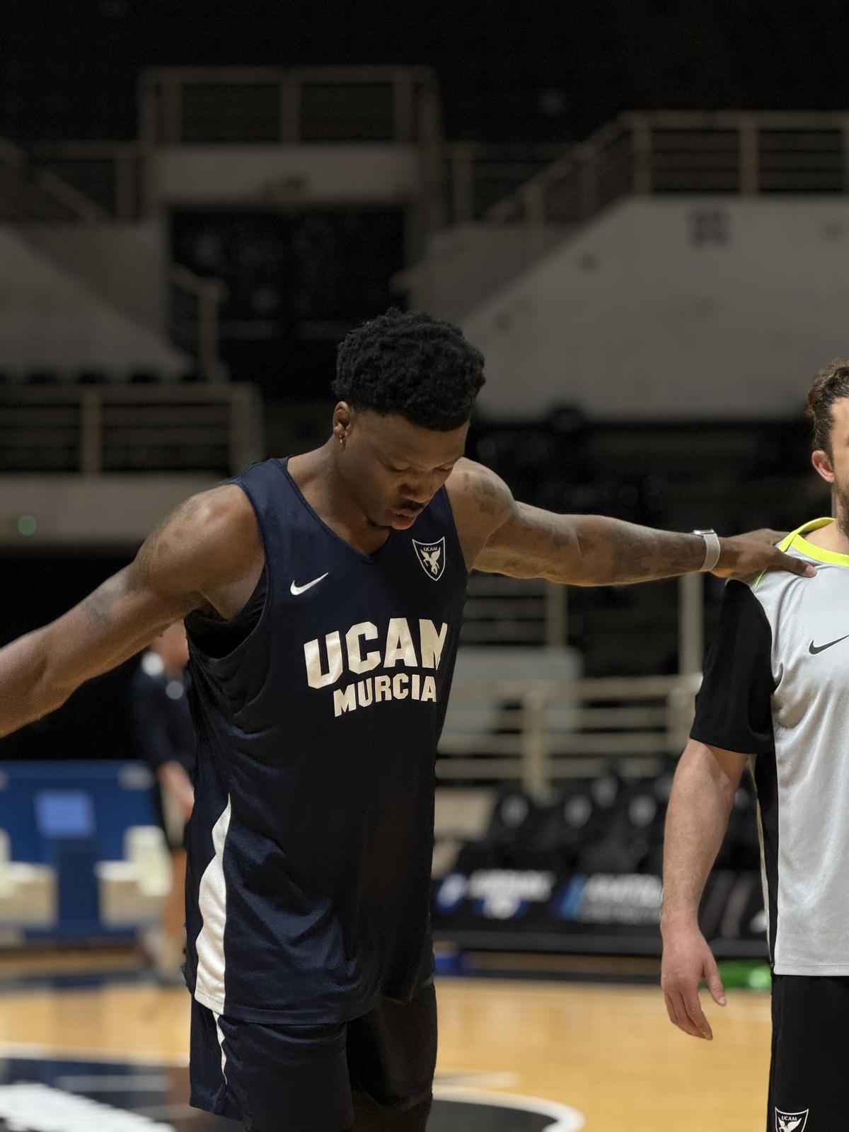 Devontae Cacok, en el entrenamiento en Salónica