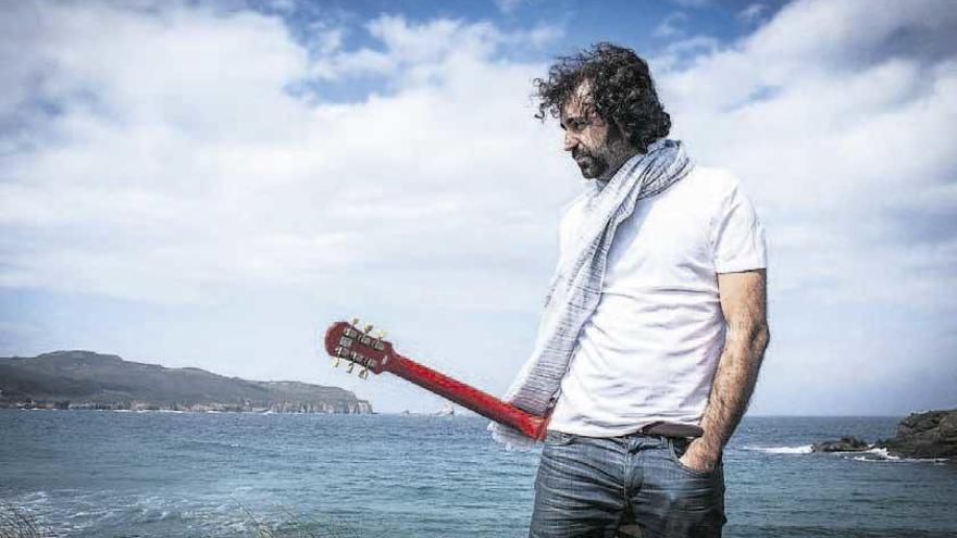 Foto promocional realizada para o debut como solista do músico Fernando Barroso.