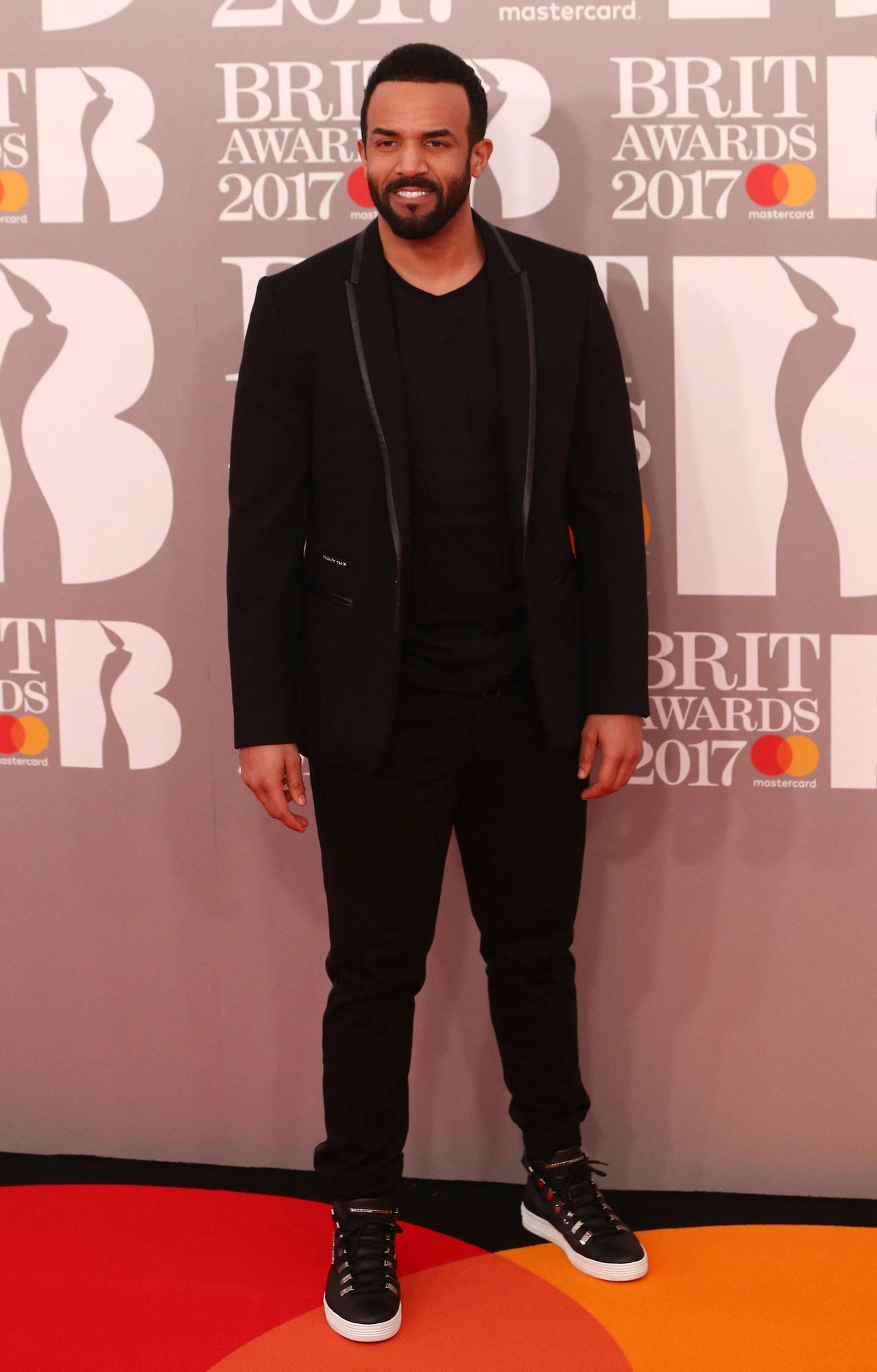 Craig David en los 'Brit Awards 2017'