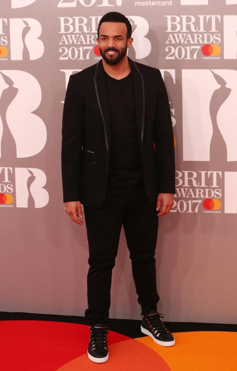 Craig David en los 'Brit Awards 2017'