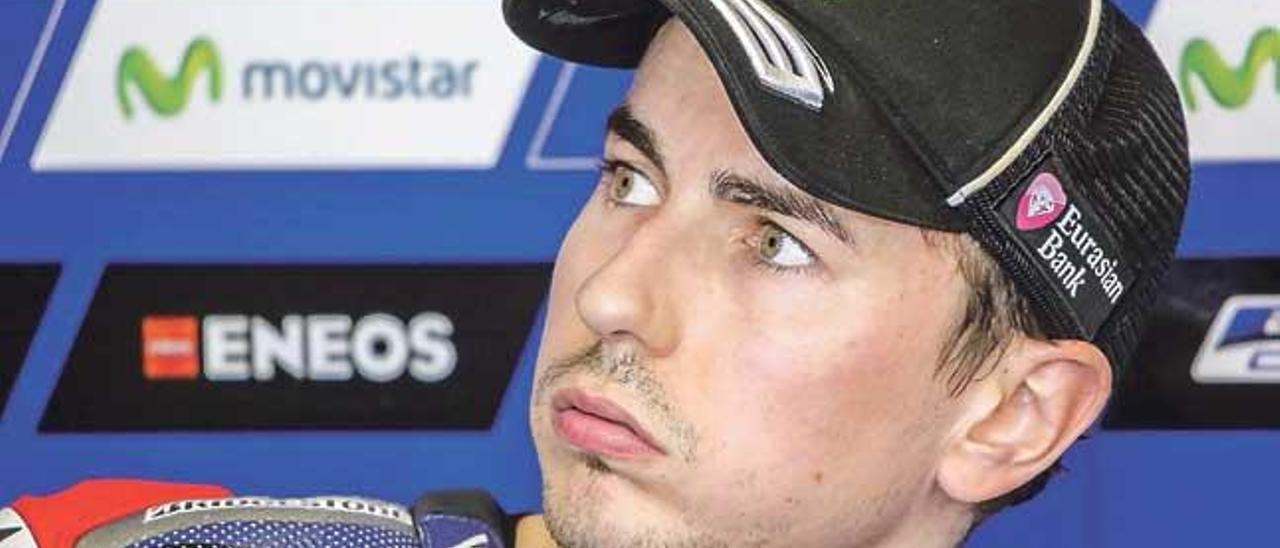 Jorge Lorenzo, en una imagen captada tras una sesión de entrenamiento de esta temporada.