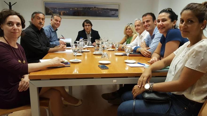 Imagen de la reunión entre patronales de formación y conselleria de Trabajo.