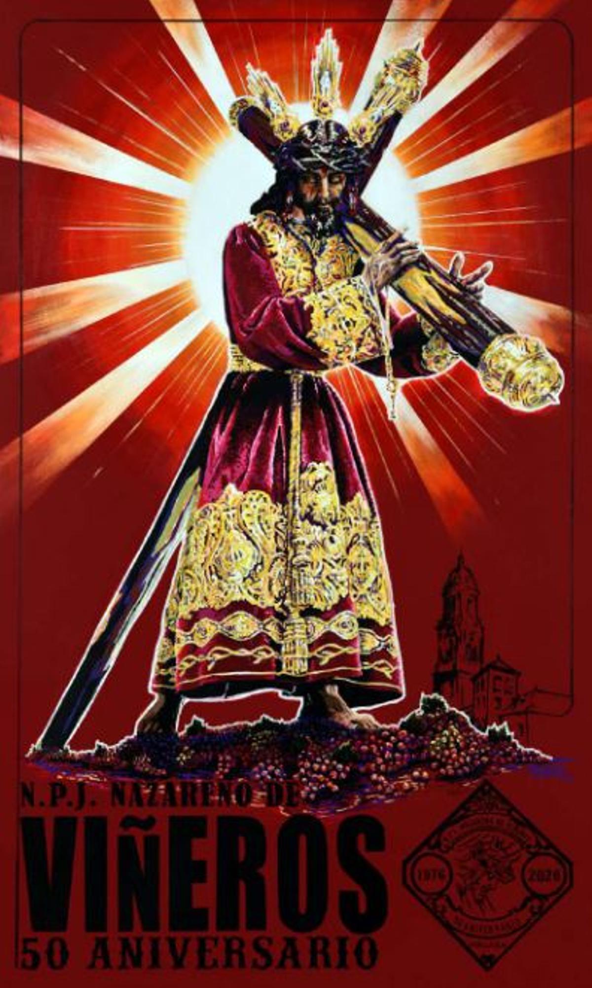 Cartel por el 50 aniversario de Viñeros, de Pablo Cortés del Pueblo.