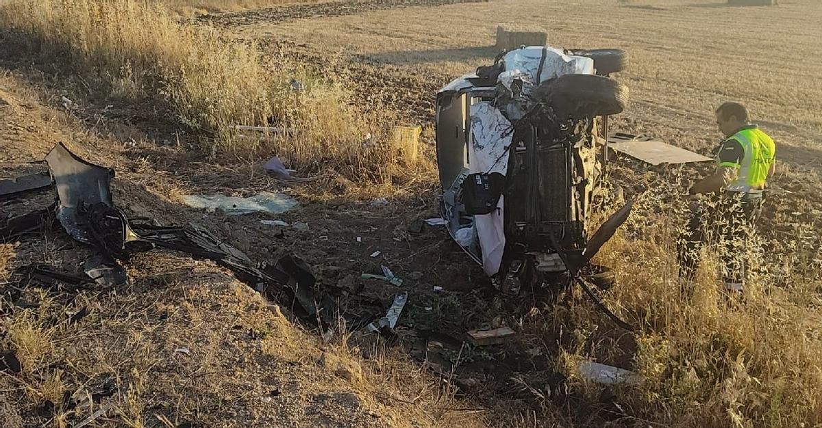 Así ha quedado el vehículo tras el accidente.