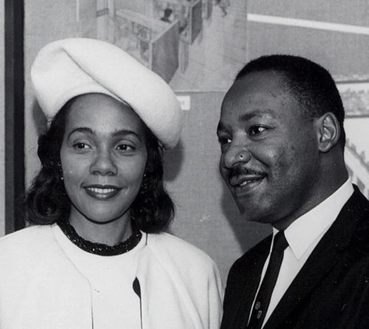 Martin Luther King y su esposa, Coretta Scott.