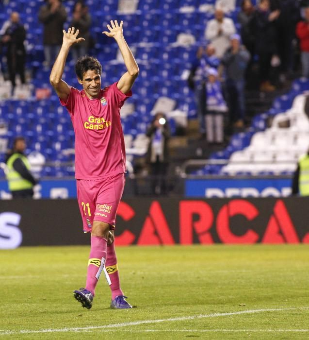 Valerón vivió un regreso muy especial a Riazor