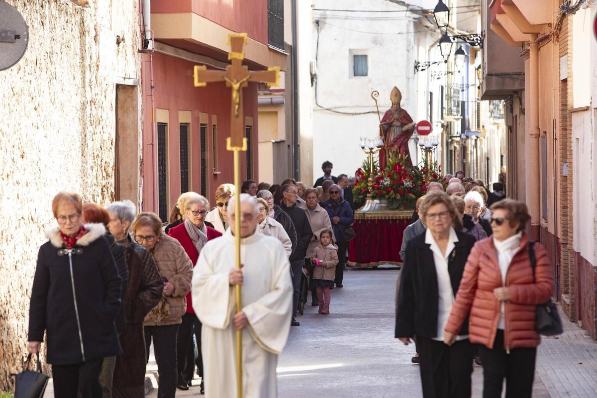 Procesión de Sant Blai en Estivella 2025.
