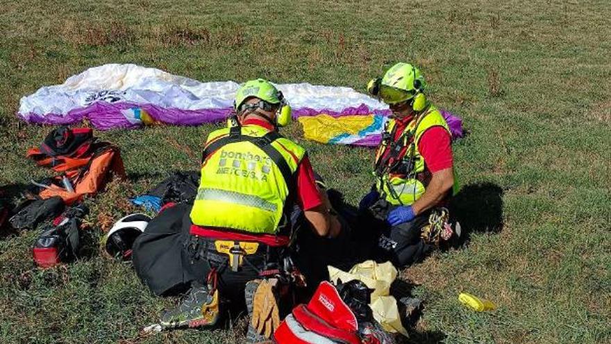 Rescaten amb helicòpter un parapentista ferit a Gósol