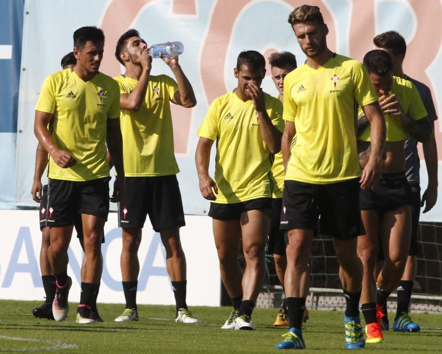 Entrenamiento del Celta tras el descanso // R.G.