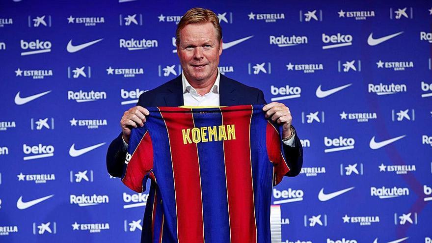 Ronald Koeman va ser presentat ahir com a nou entrenador del Barça.