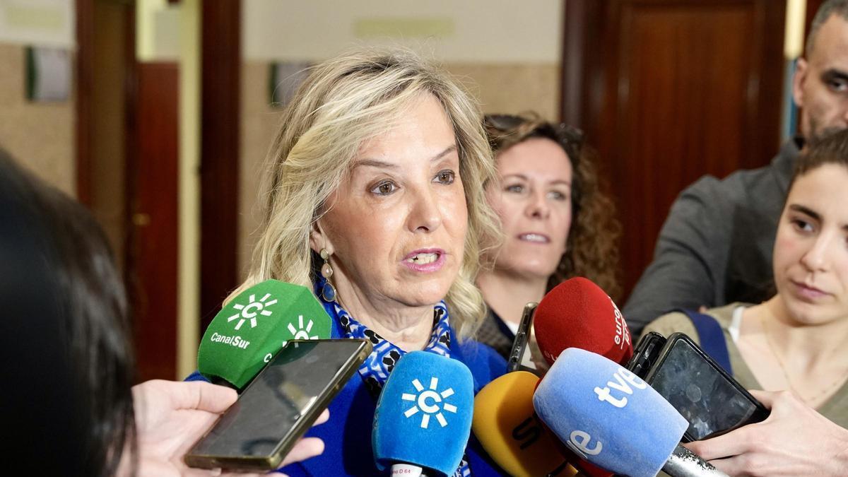 Ana Tárrago, en una atención reciente a la prensa.