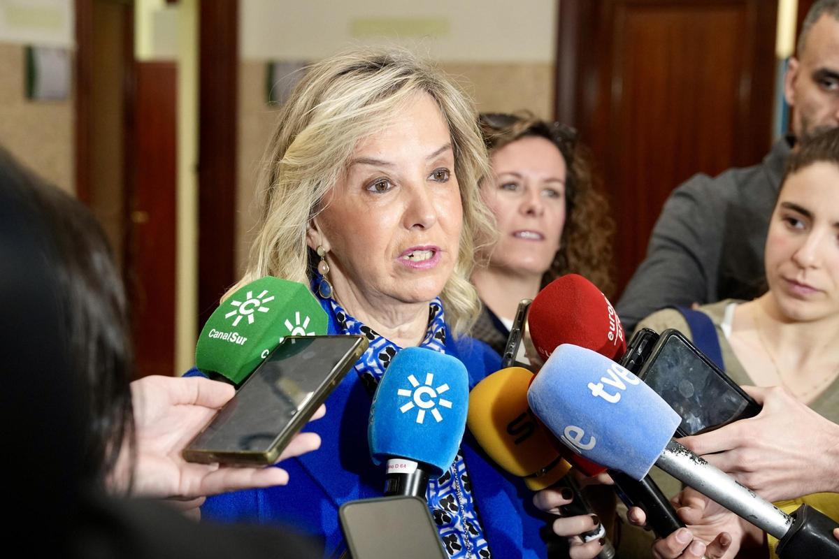 Ana Tárrago, en una atención reciente a la prensa.