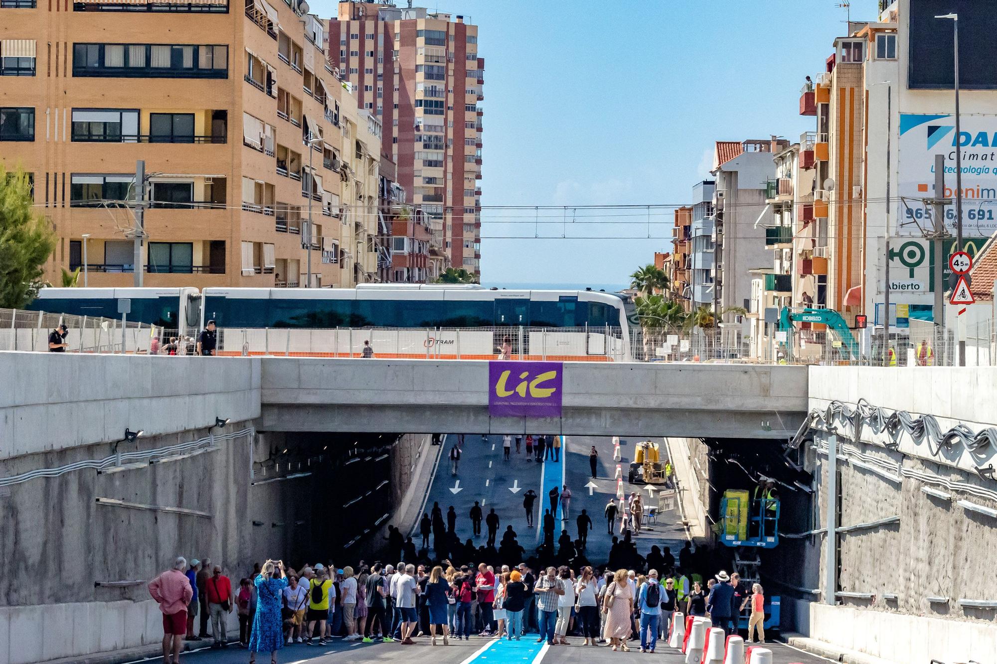 Así ha sido la inauguración del túnel Beniardà de Benidorm