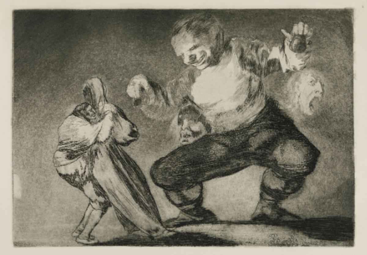 Uno de los 'Disparates' de Goya adquirido por el Bellas Artes.