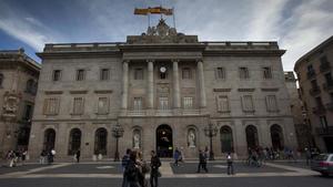 Fachada del Ayuntamiento de Barcelona. 