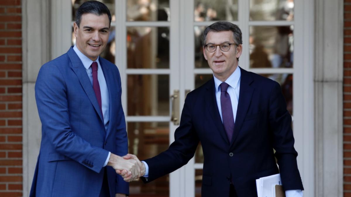 Pedro Sánchez y Alberto Núñez Feijóo