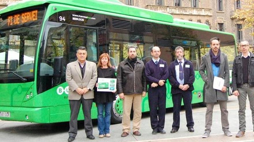 Presentació de la nova imatge del Bus Manresa, de color verd