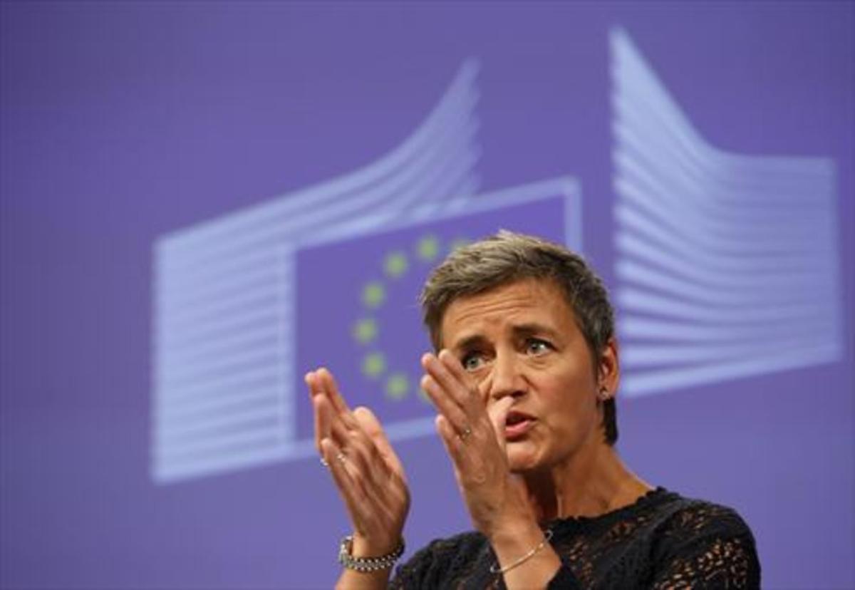 La comisaria de Competencia, Margrethe Vestarger, el pasado 1 de septiembre, en Bruselas. La comisaria de Competencia, Margrethe Vestarger, el pasado 1 de septiembre, en Bruselas.