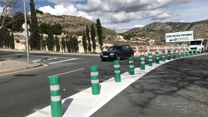 Las mejoras en el cruce de la calle Pico Veleta con Las Golondrinas.