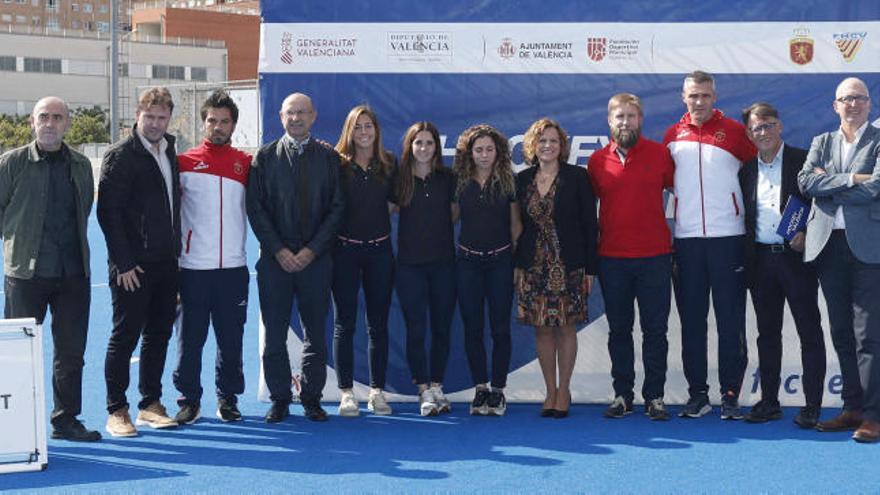 Presentación del Preolímpico de hockey en València