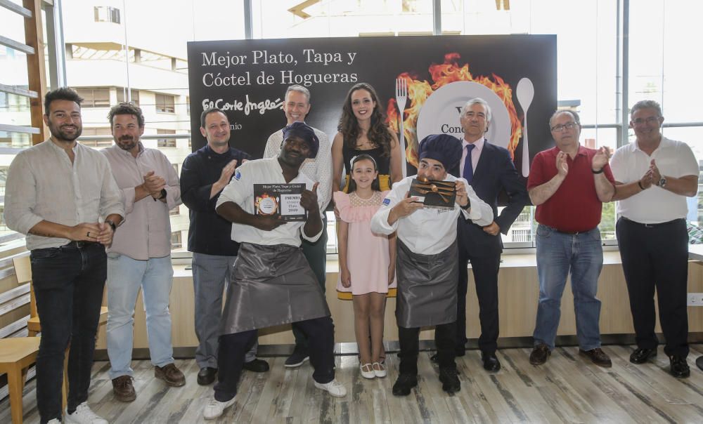 "Hogueras mirando al mar", de Félix Redondo, y "Almorsaret Alicantí", de Estefanía Díaz, han sido elegidos como el mejor plato y tapa de estas Hogueras por el jurado del concurso gastronómico festero