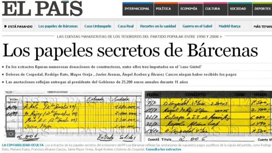 &#039;El País&#039; revela aquest dijous més detalls del cas Bárcenas.