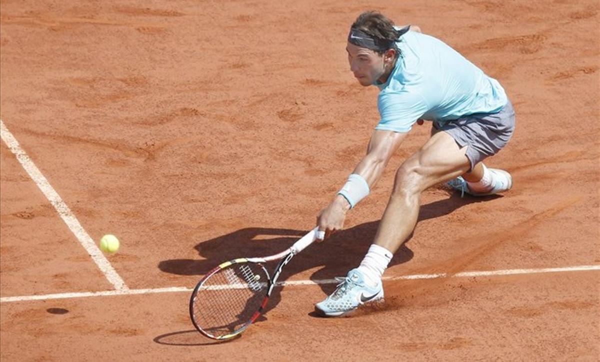 Nadal, en un moment de la final de París.