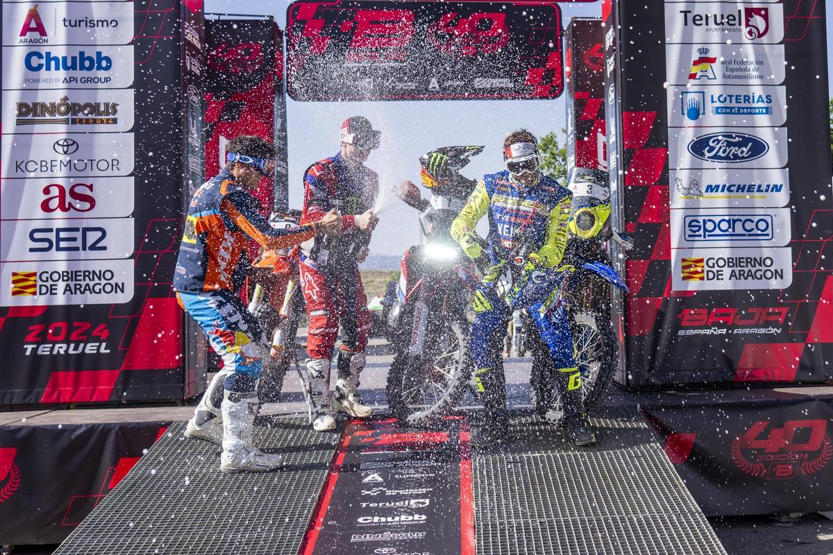 Celebración en el podio