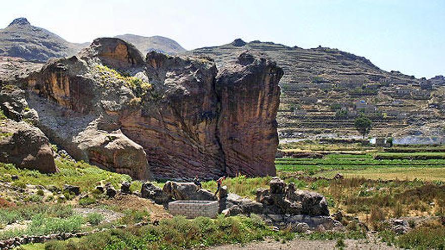 Paisje en Yemen, en la península Arábiga.