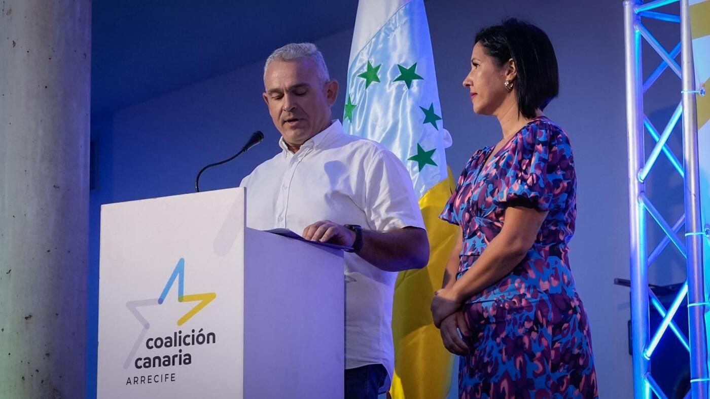 Acto de proclamación de Echedey Eugenio como secretario de CC en Arrecife