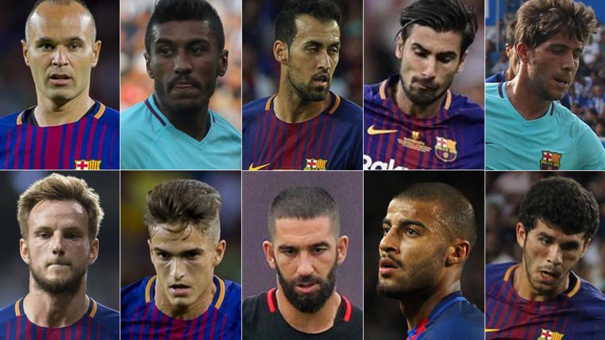 Los centrocampistas del FC Barcelona 2017 - 2018