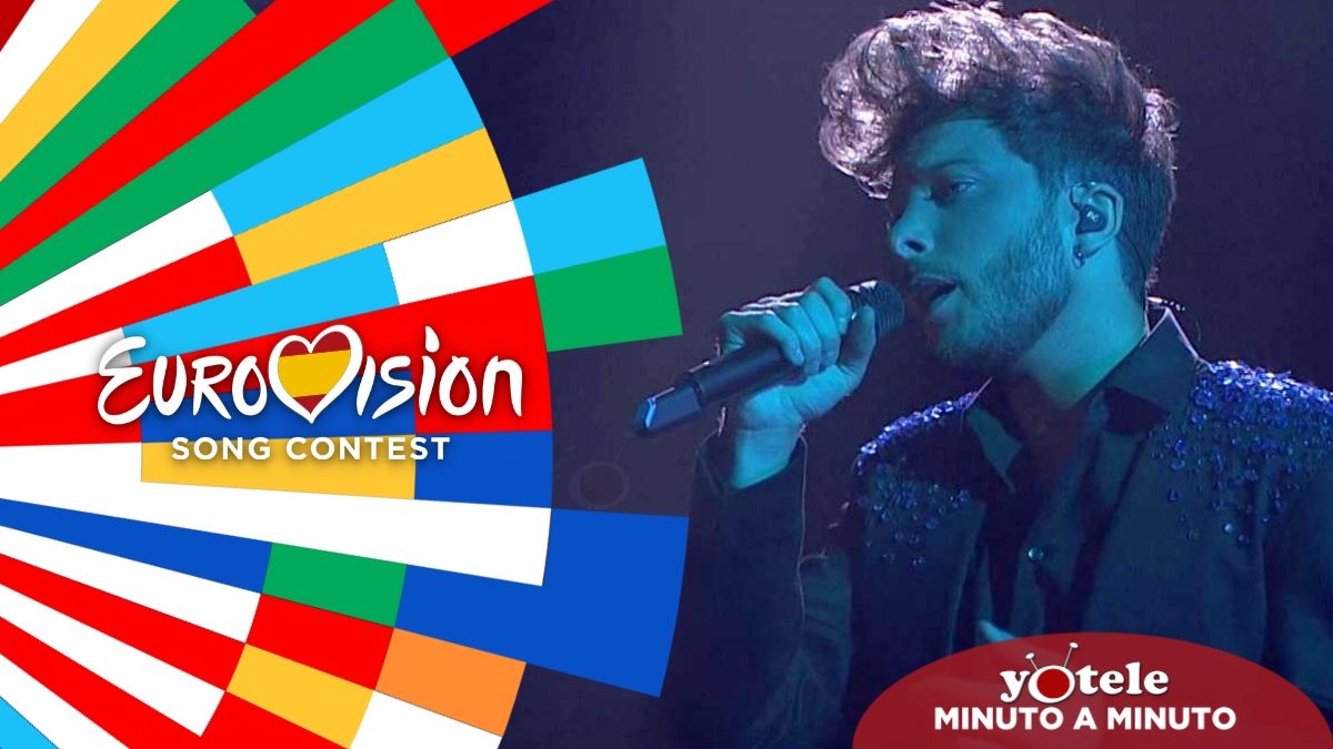 Blas Cantó interpretando 'Voy a quedarme' en 'Destino Eurovisión'