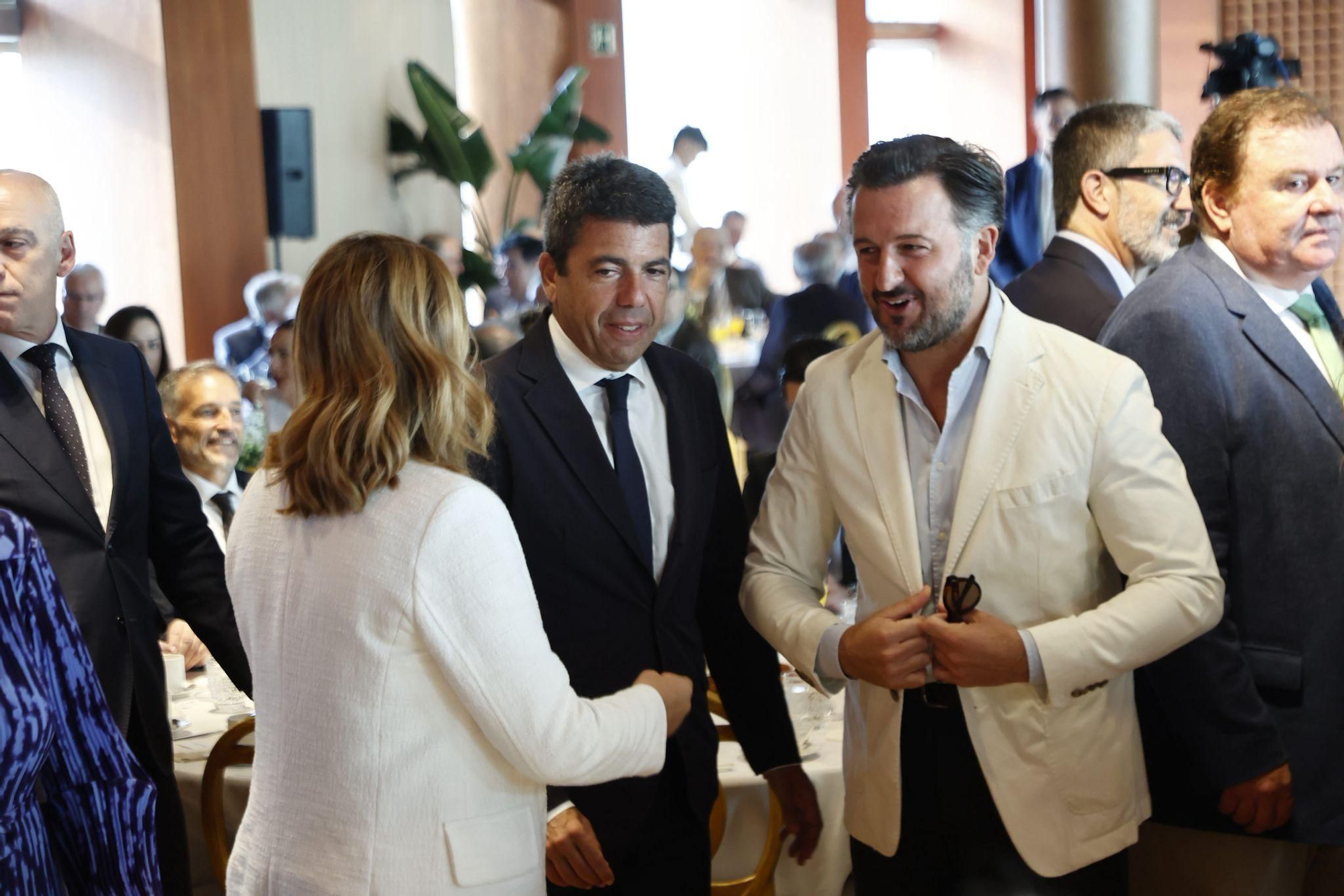 La puesta en escena de la intervención de Begoña Carrasco en el Fórum Europa