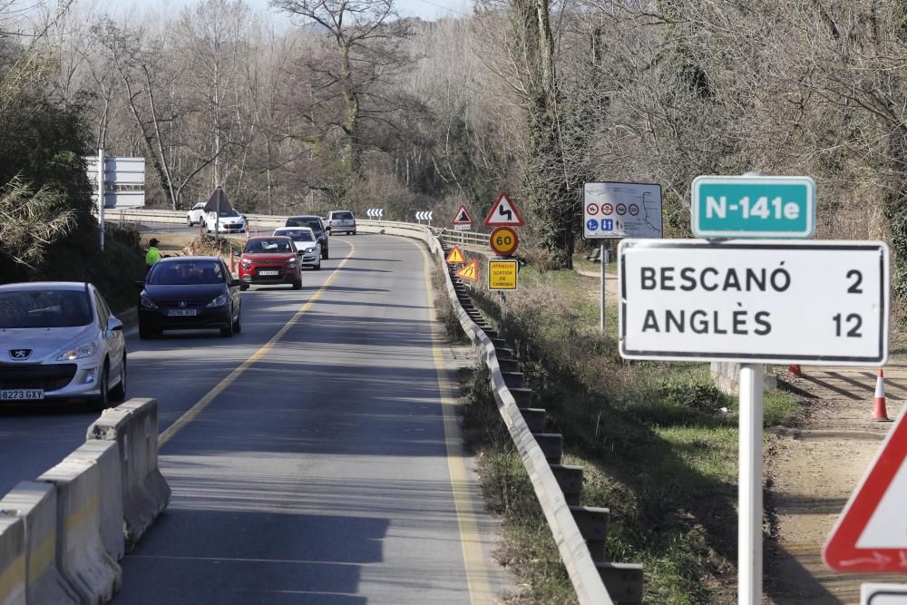 Comencen les obres de drenatge de la carretera de la vergonya