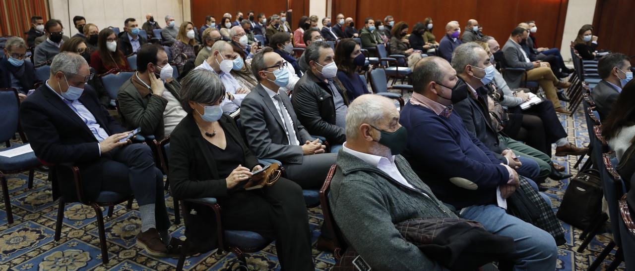 Asistentes a la jornada de los constructores asturianos