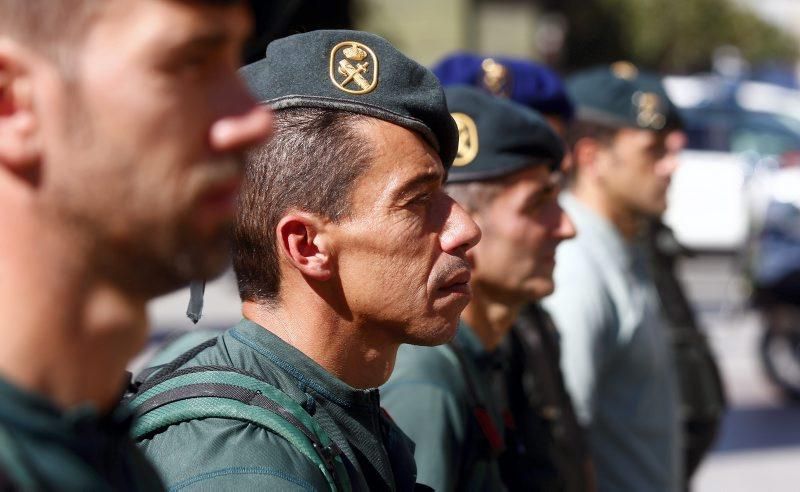 La Guardia Civil rinde homenaje a la Virgen del Pilar, su patrona.