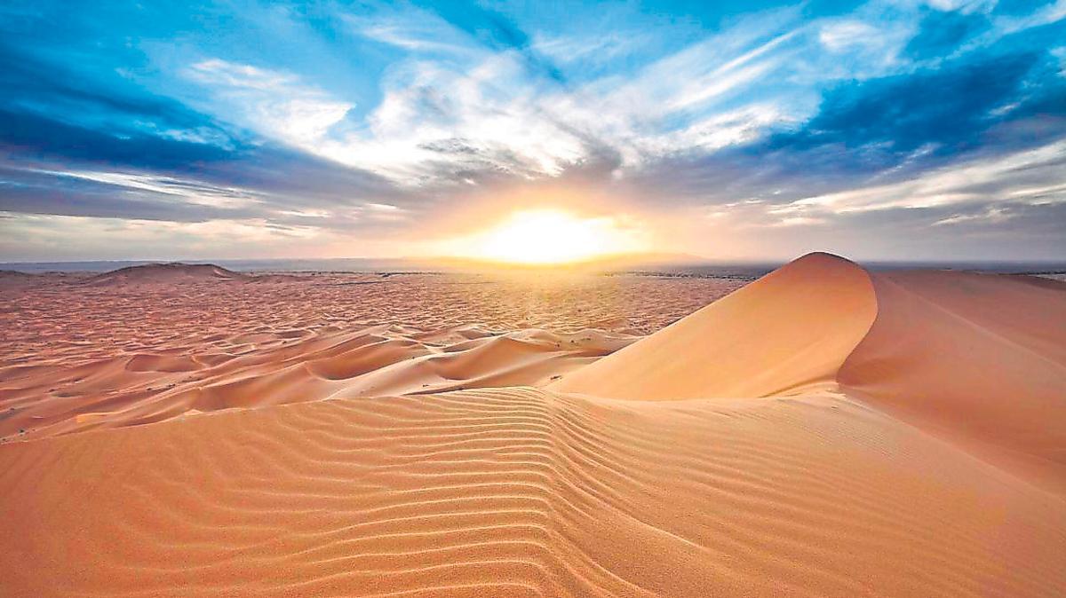 Panoràmica del desert del Sàhara.