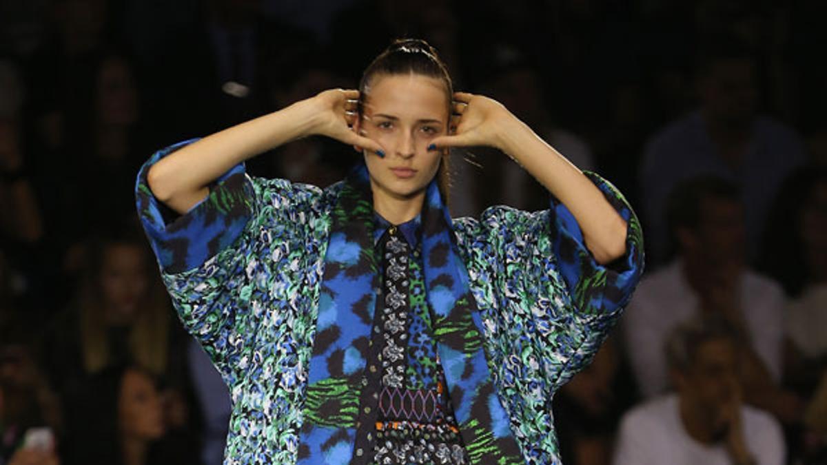 Desfile Kenzo x H&amp;M: tonos fríos