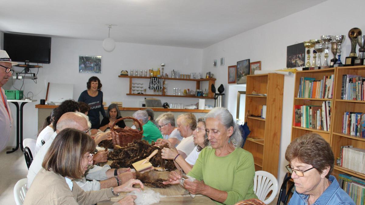 Algunas de las participantes del taller