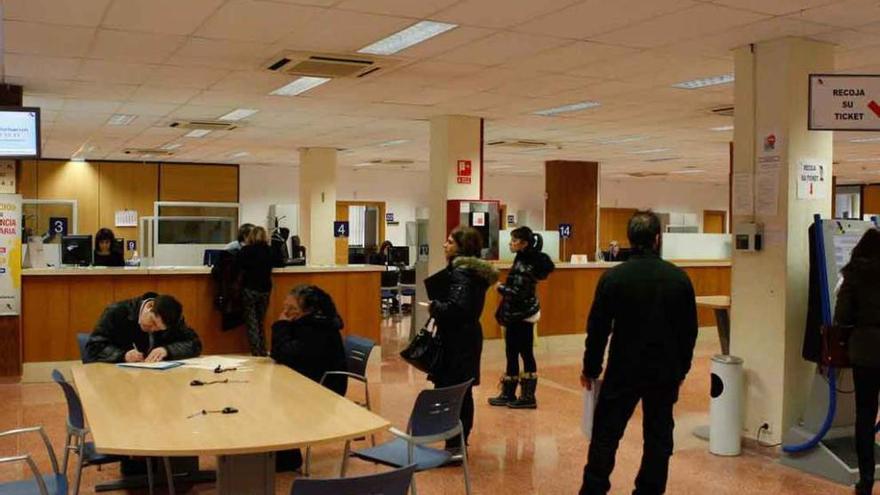 Interior de las oficinas de Hacienda de Zamora.